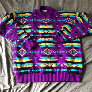Vintage Liz Sport purple sweater